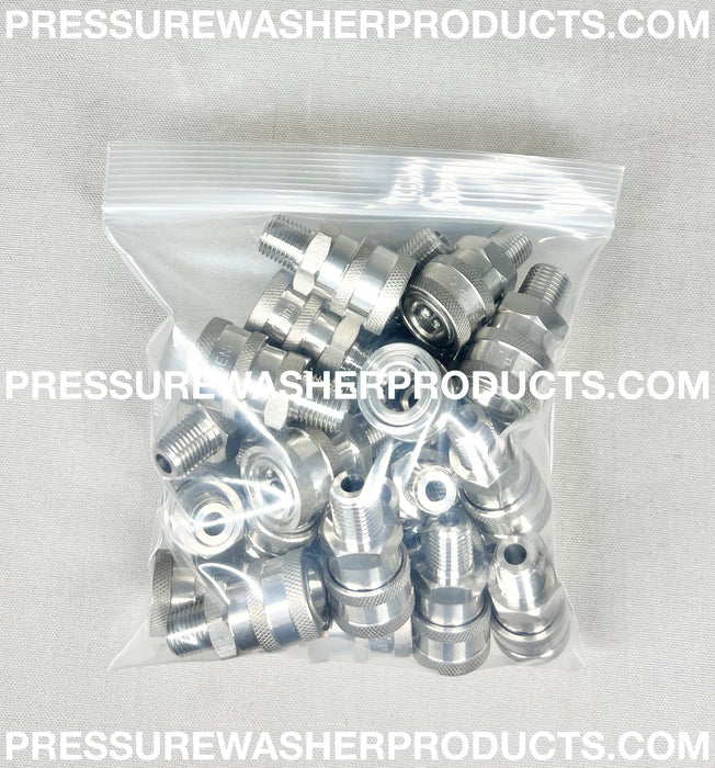 25 PACK OF 1/4" MPT MALE SOCKETS STAINLESS STEEL GENERAL PUMP HPC