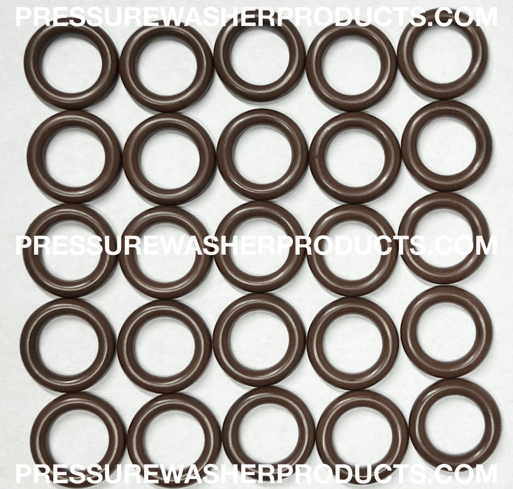 O-RING 1/4" VITON BROWN 25 PACK FOR HEAT & CHEMICAL