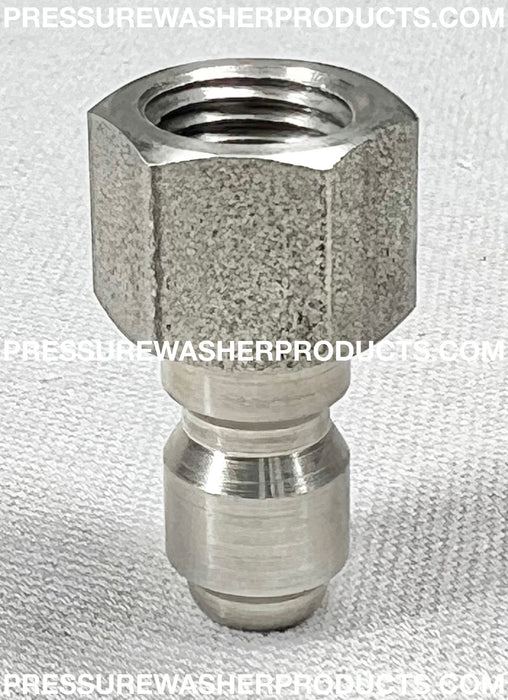 FOSTER QC PLUG 1/4" FPT STAINLESS STEEL