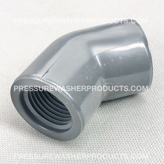 1/2" 45 DEGREE COUPLER SCH 80 PVC FOR SOFTWASH WAND