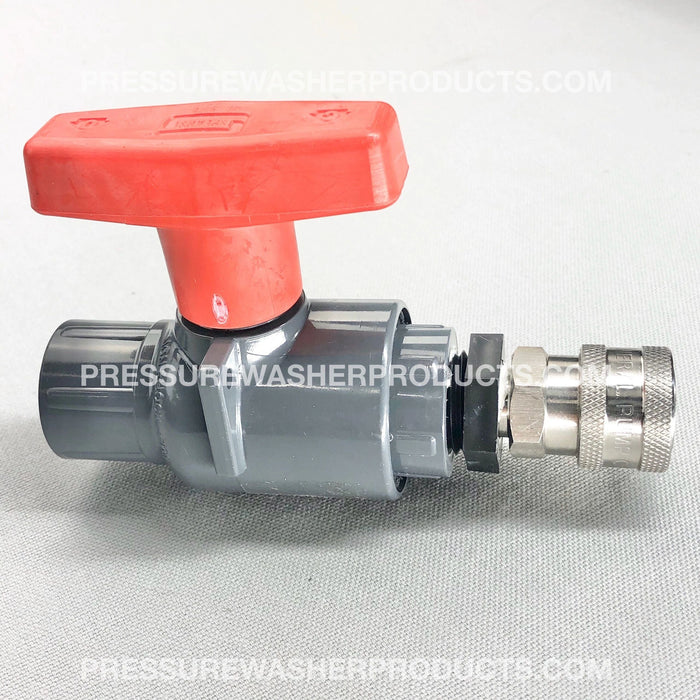 1/2" FPT SCH 80 BALL VALVE SOFTWASH CHEMICAL APPLICATOR ASSEMBLY